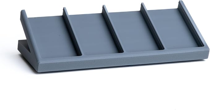 Remote Holder Organizer Pedestal Caddy compatible with Lutron Pico Remotes, Anti-Slip Feet, Holds 4 Remotes, Grey, Indoor Use Only