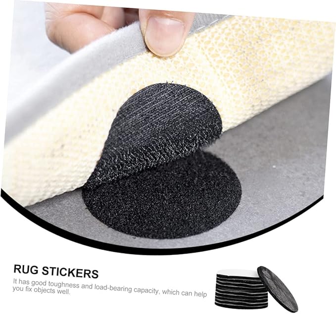 5sets Slip Retainer Stickers Sofa Grip to Prevent Sliding Double Sided Adhesive Heavy Duty Strips for Carpet Rug Padding