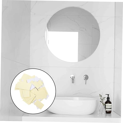 GLEAVI 100pcs Heavy Duty Double Sided Mounting Tape Adhesive Pads for Wall Strong Adhesive Foam Stickers for Hooks Easy to Apply