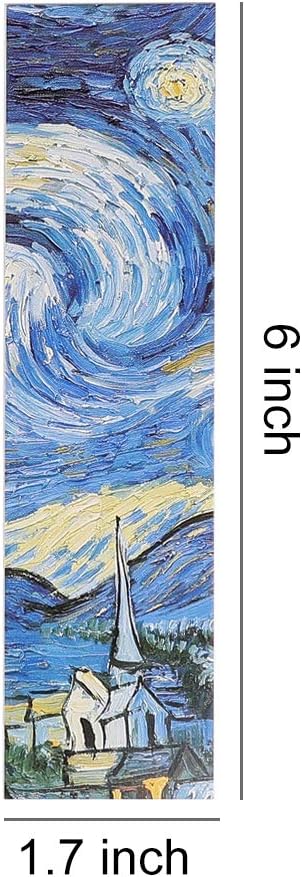 30PCs Paper Bookmarks for Women Men,Bookmarks Set for Book Lovers (Oil Painting)