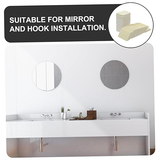 LIFKOME Double Sided Tape 100pcs Adhesive Squares Strong Adhesion for Hooks Mirrors