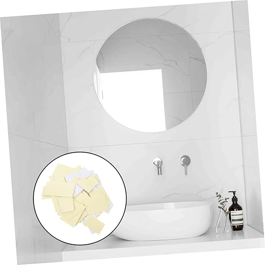 100pcs Heavy Duty Double Sided Tape Waterproof Adhesive Squares for Walls Mirrors Hangers Strong Adhesive Stickers