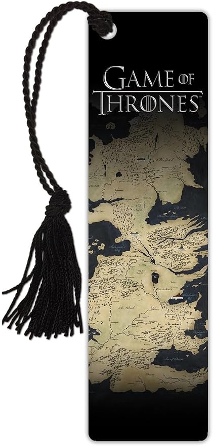 Game of Thrones – Map – 2” X 7” Glossy Tassel Bookmark – Officially Licensed Merchandise USBMP1001