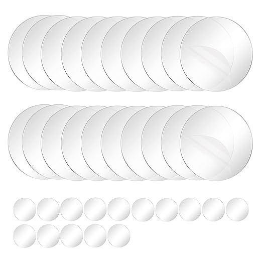 35PCS Heavy Duty Double Sided Adhesive Mounting Circle Tape, Waterproof Strong Clear No Residue Removable Tape for Hanging, Wall Mounting, Home Decor & Shower