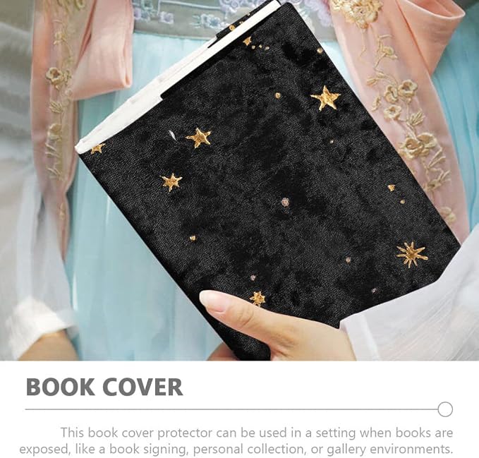 Book Cover Sleeve Paperback Protector: Tofficu Book Covers for Hardcover - Soft Cloth Book Protector with Flower Pattern - Adjustable Book Sleeve for Notebook Bible Planner Book Lovers Accessories