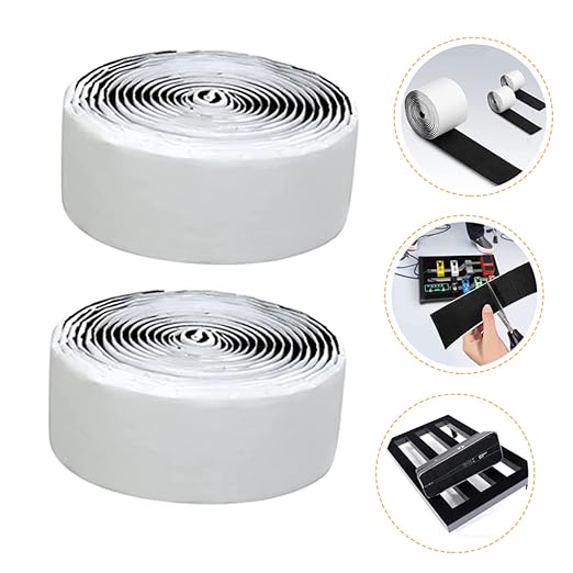 YARNOW 2 Rolls Guitar Pedal Mounting Tape Strips Tape for Pedal Board Accessories Strong Adhesive Durable During Performances