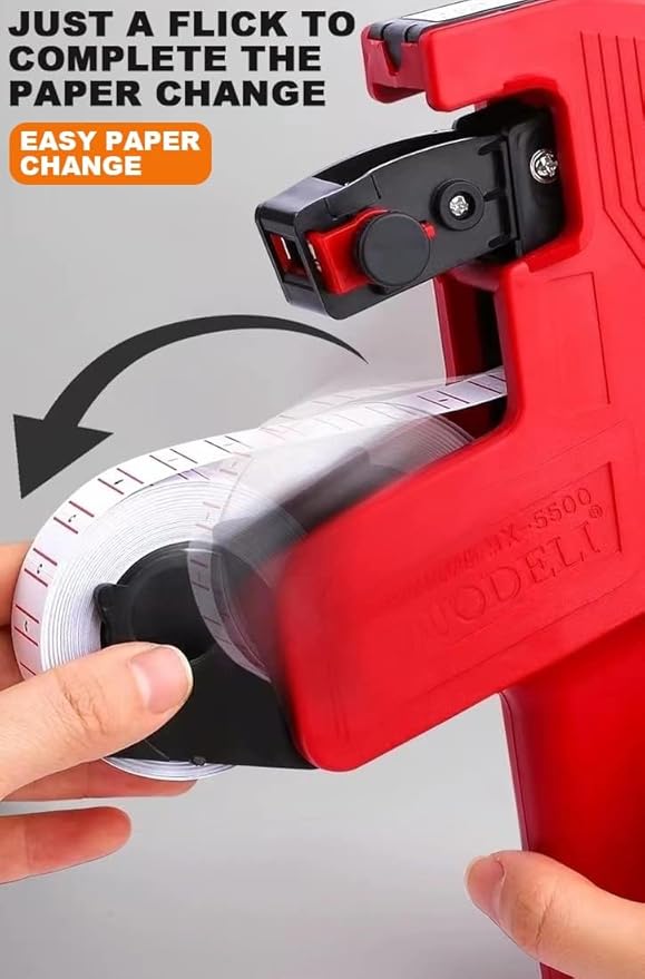 MX5500 Price Labeler Gun - 1-Line Sticker Applicator for Pricing, Tagging