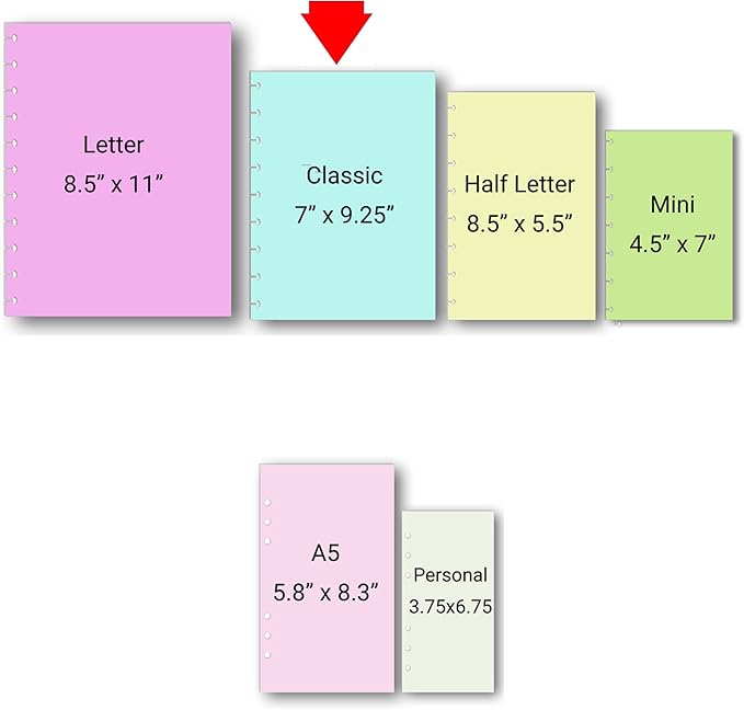 2027 Monthly Refills for 9-Disc Classic Size Planners, Monthly Calendar for Medium Planners FeroniArt Inserts Compatible with Happy Planner ARC and TUL (9-Disc)