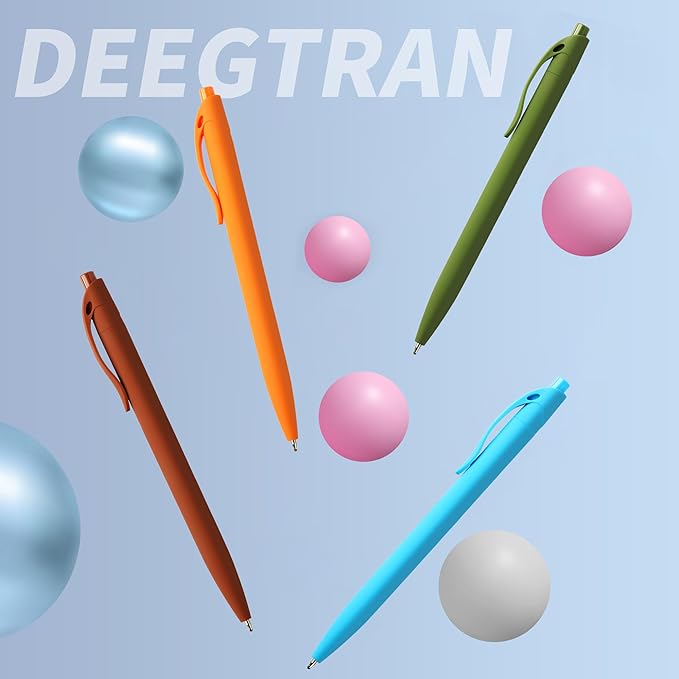 deegtran Pens Bulk, 50 Pack No Bleed Sage Green Click Pen, Wholesale Retractable Ballpoint Pens, Pens Medium Point, Smooth Ink Pen, 1.0MM Sage Green Ink