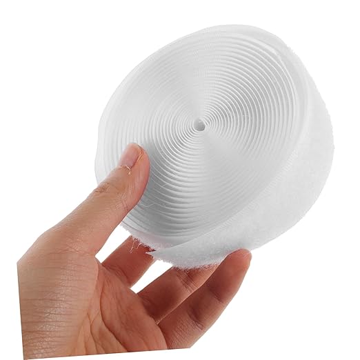 1roll Double-Sided Self-Adhesive Hook and Tape for Curtains and Doors Fastener Strips for Organization Strong Hold for Versatile Applications