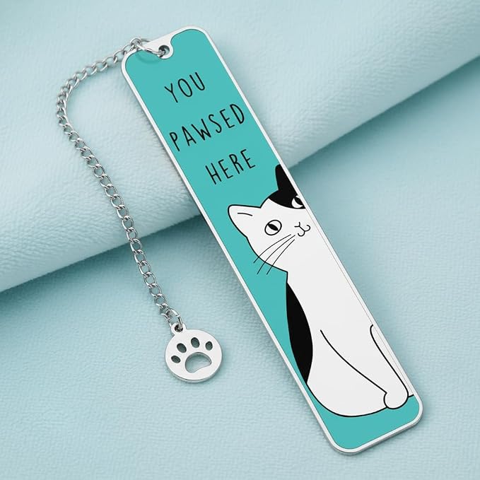 Cat Gifts for Women, Cute Cat Bookmarks for Bookish Girls, Father's Day Cats Dad Gift, Birthday Graduation Gift for Cats Mom, Cats Themed Gift for Woman Men Boys, Reading Accessories for Book Lovers