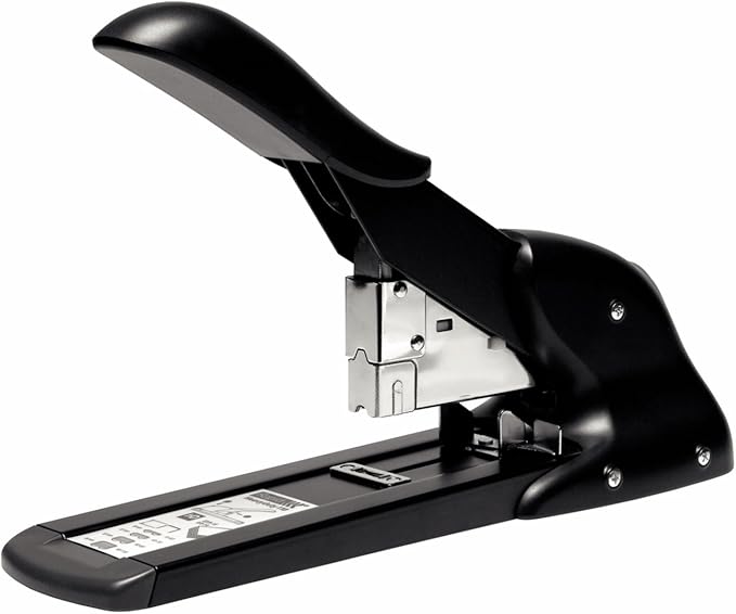 Rapid Fashion HD110 Heavy Duty Stapler, 110 Sheet Capacity, High Volume Stapling, Metal and Plastic, Black, 21080816