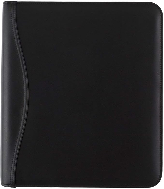 AT-A-GLANCE Genuine Leather Undated Starter Set, Folio Size, Black (038-0540-05)