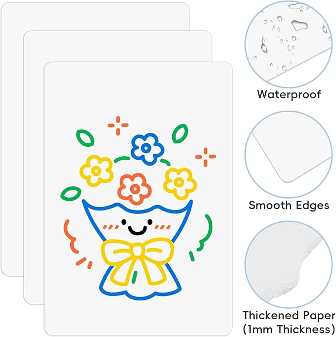 10 Packs of Small Whiteboards, Double-Sided Dry-Erase Blank Boards (Writable & Erasable) for Office, Home, Classroom, Math & Drawing (12” x 8”)