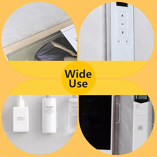 10PCS Heavy Duty Double Sided Adhesive Mounting Square Tape, Waterproof Strong Clear No Residue Removable Tape for Hanging, Wall Mounting, Home Decor & Shower