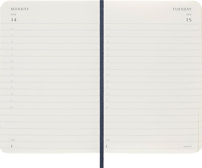 Moleskine Classic 12 Month 2025 Daily Planner, Soft Cover, Pocket (3.5" x 5.5"), Sapphire Blue, 400 pages