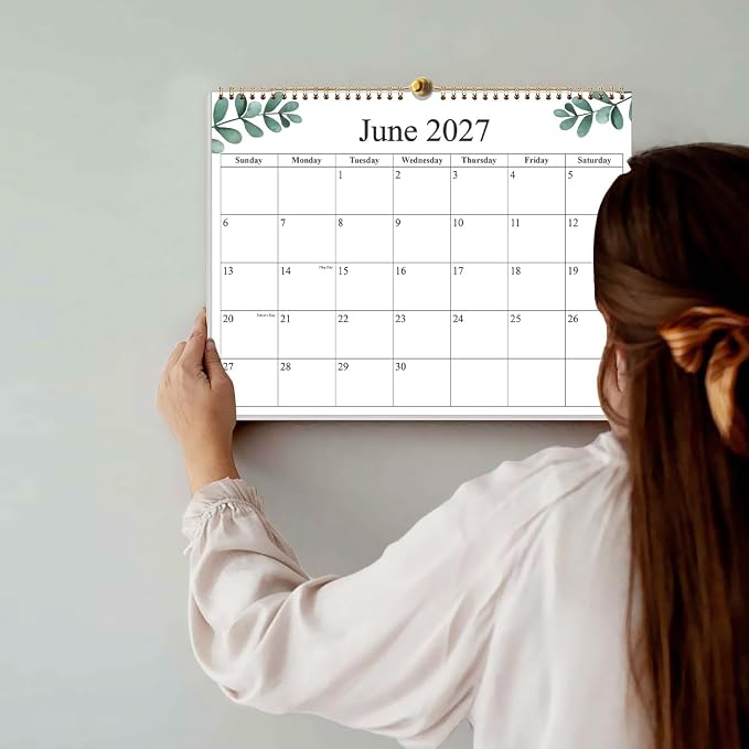 2026-2027 Wall Calendar - Calendar 2026-2027 from June 2026 - December 2027, 19 Months Calendar with Premium Paper, 8.5" x 11", Nature