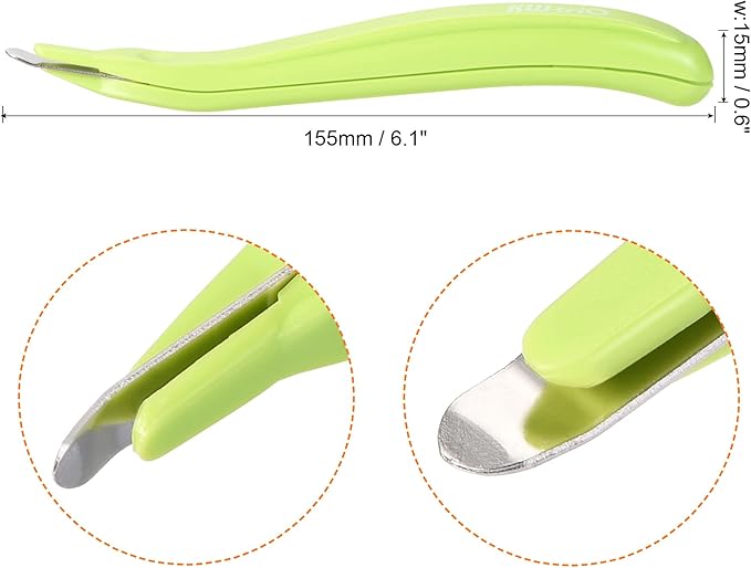 MECCANIXITY Staple Remover Tools, Magnetic Staplers Puller for Office Home Desktop Accessory, Green Orange Rose Red Pack of 3