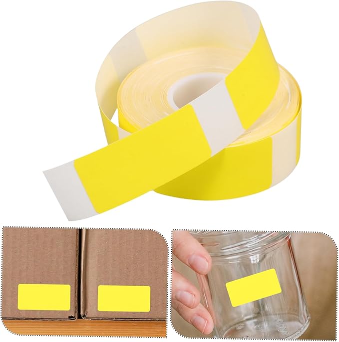 HOMSFOU 3rolls Thermal Label Stickers Self-Adhesive Printable Tapes for Home Office and School Use Labels Per Compatible