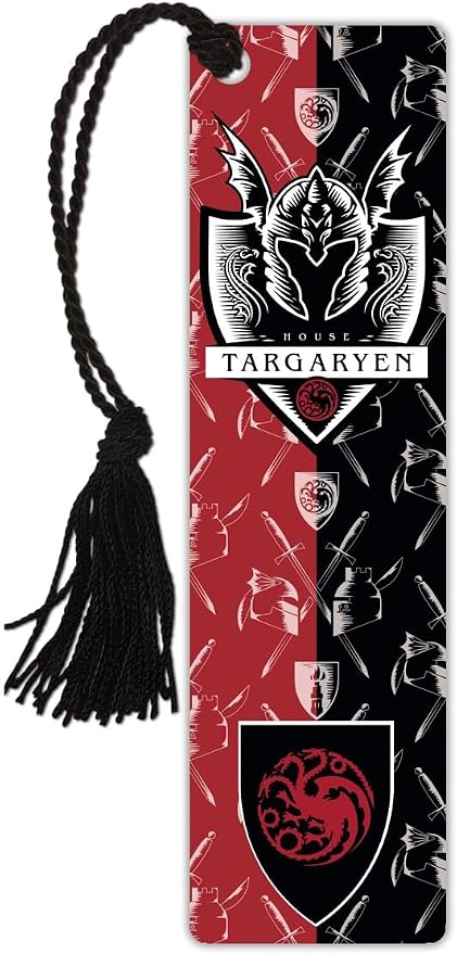 House of Dragon – House of Targaryen – 2” X 7” Glossy Tassel Bookmark – Officially Licensed Merchandise USBMP1002