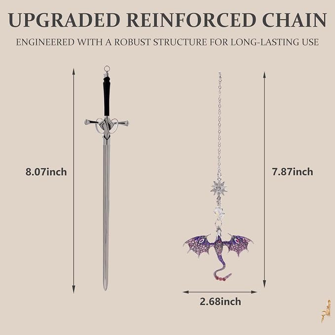 Fourth Wing Personalized Unique Fantasy Dragon Sword Metal Bookmark Book Marks for Reading Teacher Men Women Book Lovers Appreciation Graduation Birthday Retirement Friend Gifts