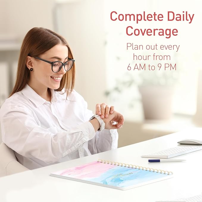 S&O Appointment Book with 15 Minute Slots, Daily Hourly Daybook 6AM to 9PM, Salon Slot journal, meeting Calendar, Everyday Schedule Organizer, Four Column Day Planner with Hourly Schedule, 2026 +