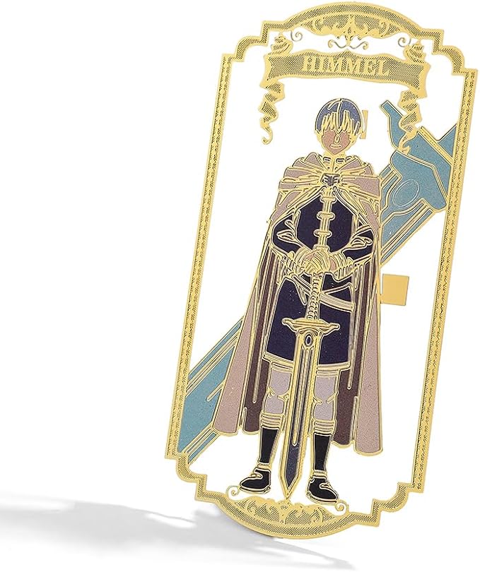 Anime Frieren: Beyond Journey's End Bookmark Stainless Steel Manga Fans Cartoon Fashion Student Scholar Learning Gift (Himmel)