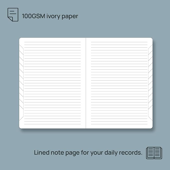 POPRUN Monthly Planner 2026-2027, Medium-6.25'' x 8.5'', 18-Month Calendar Book (Jan.26 - Jun.27), Calendar Planner with Monthly Tabs, Storage Pocket, Hardcover, 100 GSM Paper - Haze Blue