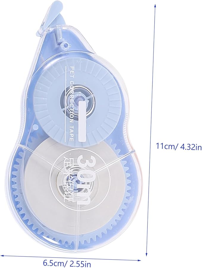 CALLARON 6pcs Correction Tape Adhesive 180m Portable Small Student School Stationery Office Supplies for Exam Error Correction
