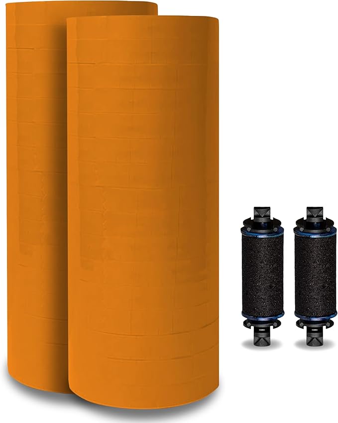 Orange Pricing Labels for Monarch Price Labeler, 2 Sleeves, 32 Rolls