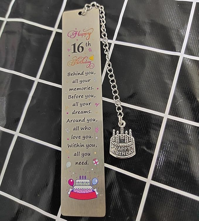 16 Birthday Gifts Bookmarkers for 16 Year Old Girls Boy Birthday Gift | Behind You All Your Memories Book Marker for Son Booklovers 16 Yrs Old Birthday Gifts for Sister 16th Birthday Gift