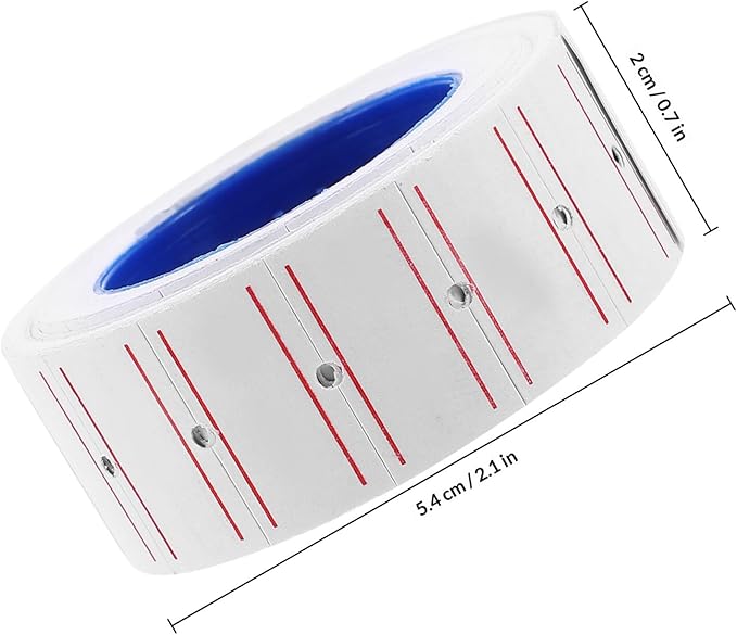 10 Rolls Self-Adhesive Sale Price Tags Paper for Price Gun Labeler Stickers Per Roll Sticky Paper for Retail Store Pricing