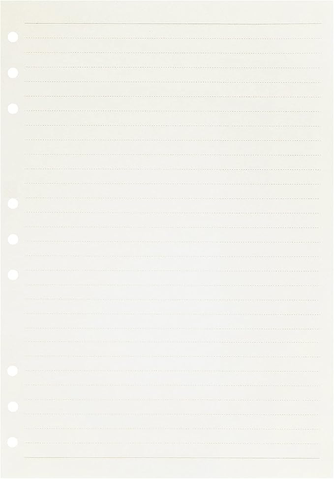 Zelten 2 Pack B5 90 Sheets/180 Pages Lined Loose Leaf Punched Paper Refills Paper for 9 Hole Binder Personal Organizer Diary Notebook Refillable Planner