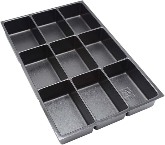 Bisley MultiDrawer Cabinet Insert Trays, 9-Section Insert, 2" Depth, Optimize your Cabinet Drawers