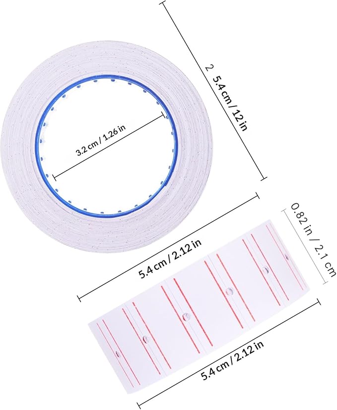 Luxshiny Price Label Stickers 10 Sets Self-Adhesive Price Tag Paper 550 Tags Per Set Adhesive for Retail Shops and Small Business Pricing