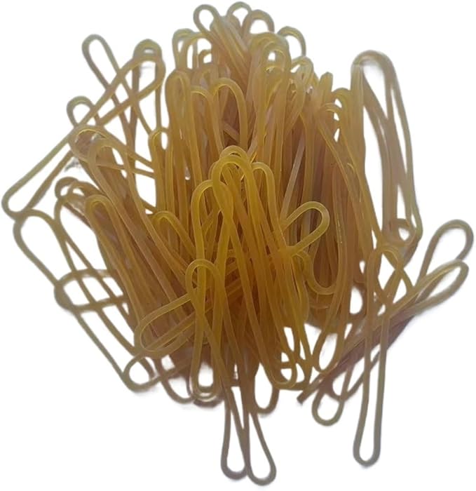 Rubber Bands assorted, Rubber bands 100PcS Elasticity Tapes Adhesives Fasteners Strong Elastic Bands Office Students School Stationery Supplies