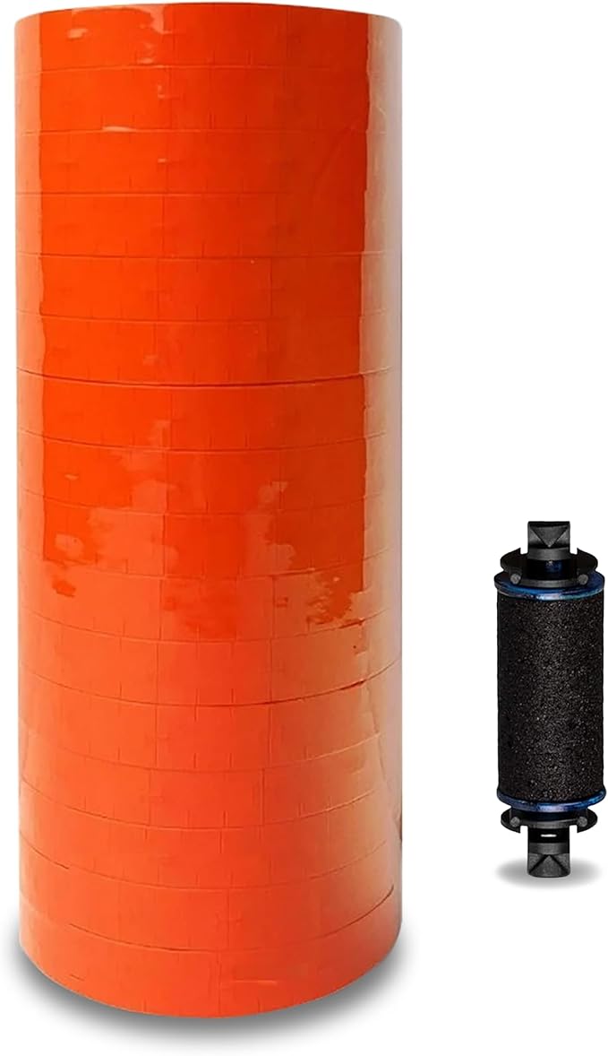 Red Pricing Labels for Monarch Price Labeler 1 Sleeve,16 Rolls