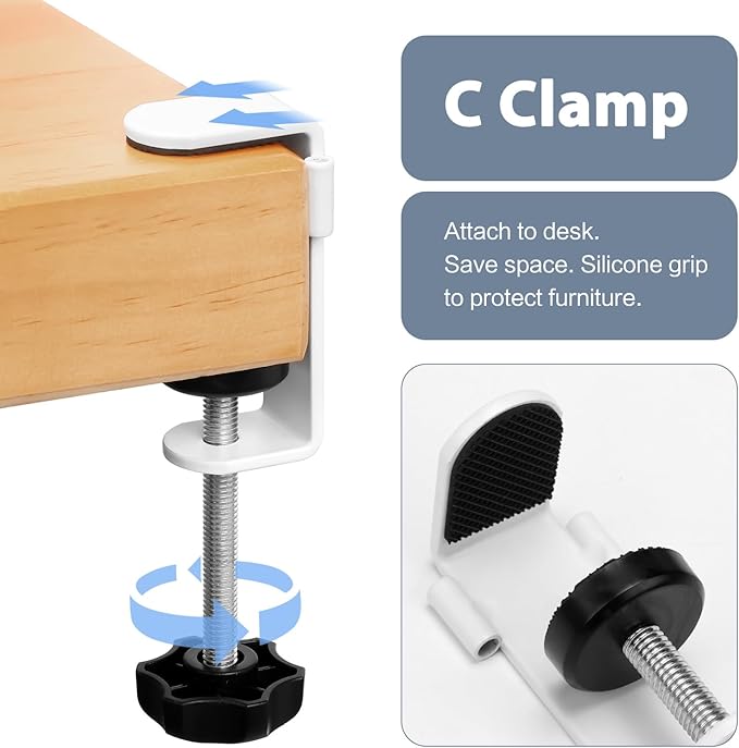 Desk Organizer Clip on Desk Cup Holder Pencil Holder for Desk Storage Beverages Phone Holder Desk Organizer and Accessories Office School Home