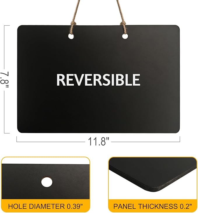 RXMC RUIXUANBOAD Chalkboard, Erasable, with Solid Wood Handle, Including Writing Pen and Cleaning Cloth, Handheld Logo, Information Logo, Menu Price, School, Store, Market, 2 Pieces