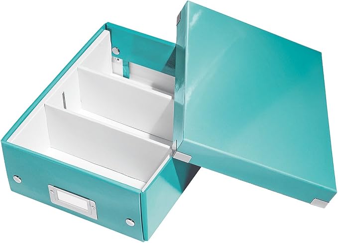 Leitz A5 Storage Box, Click and Store Range 60430001 - Small, White Organiser Box A5