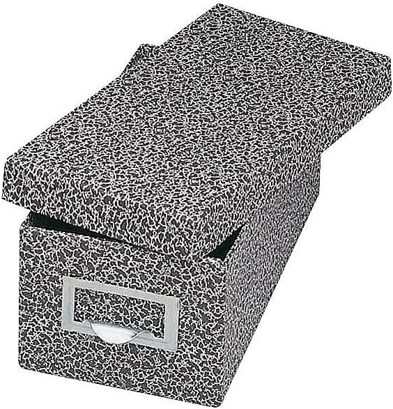 Globe-Weis/Pendaflex Fiberboard Index Card Storage Box, 3 x 5 Inches Card Size, Black Agate (93 BLA)
