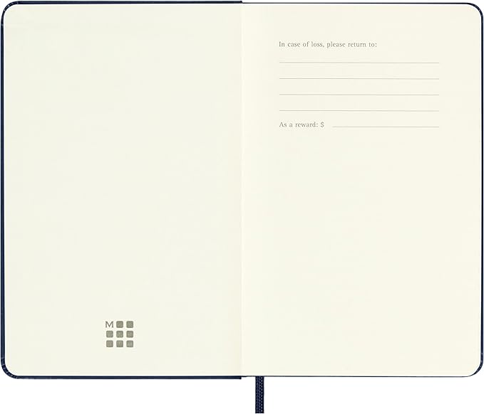 Moleskine Classic 12 Month 2024 Weekly Planner, Hard Cover, Pocket (3.5" x 5.5"), Sapphire Blue