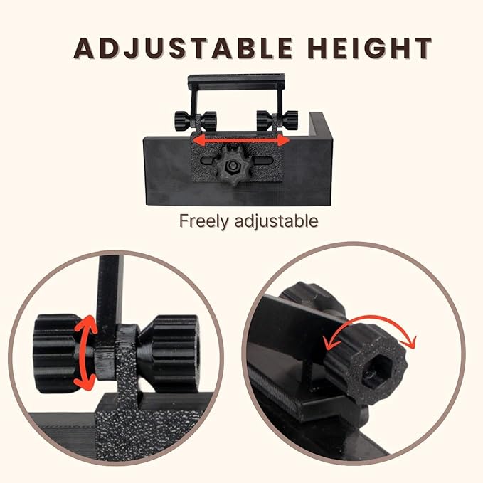 Manual Label Applicator - Precision Labeler for Bottles and Jars, Ideal for Candles, Wine/Beer Containers, Beauty and Essential Oil Products, Adjustable Height for Easy Labeling (Black)