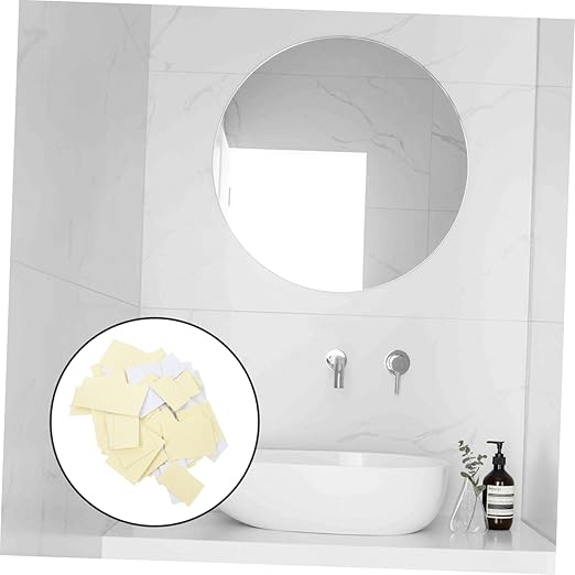 Holibanna 100pcs Double-Sided Adhesive Pads Heavy-Duty Mounting Tape for Mirrors and Wall Hangings Strong Adhesive Foam Tape Clean Removal for Use