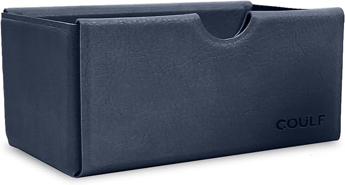 Magnetic Adhesive Small Drawer Box - 10.6 x 7 x 5 - TV Remote Holder and Wall Mount Organizer for Calling Cards, Office Supplies | Your Modern Workspace - Steel Blue