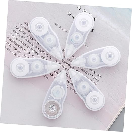 Uonlytech 6Pcs Correction Tape Portable Tapes for Students Convenient Instant Correction for School and Office Supplies and Easy to Use