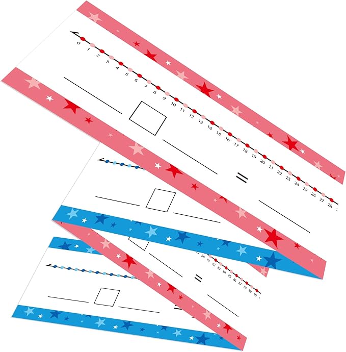 Double Sided Dry Erase Board - Writable/Erasable Number Line (0-120) & Blank Side - Math Manipulatives for Kids & Students (4.72' x 3.74ft)