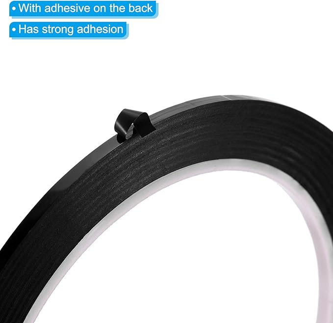 PATIKIL 1/8" Whiteboard Tape, 6 Pack Thin Dry Erase Tape for Graphic Chart Marking DIY Art, Black