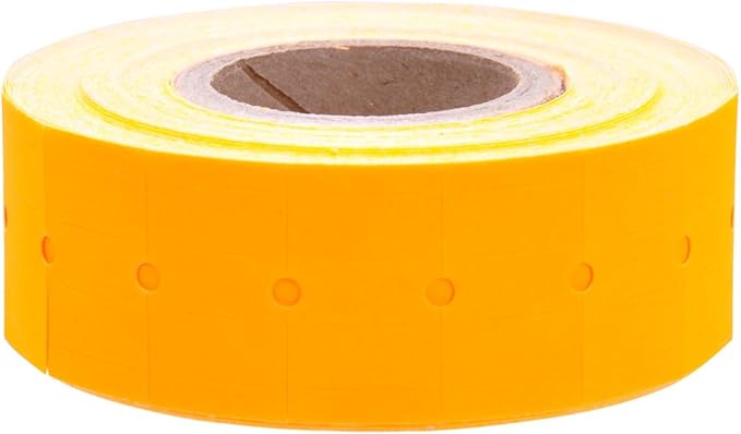 Fluorescent Orange Labels to fit Motex® MX5500 Price Guns 16 Pack (Free Ink roll Included)