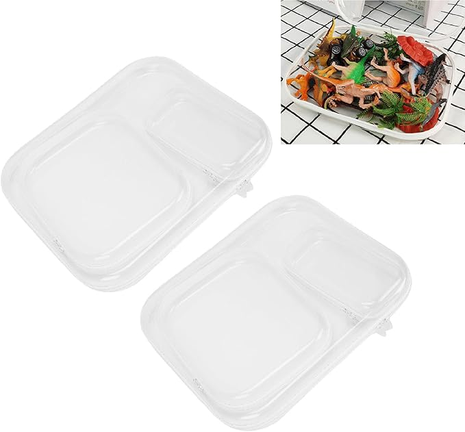 ZJchao 6Pcs Clear Hard Shell Zipper Case Set, 3 Sizes Water Proof Travel Storage Pouches with Dual Way Zippers for Makeup Toiletries Office Supplies (6 Pieces)
